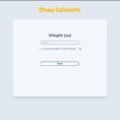 stamp calculator preview